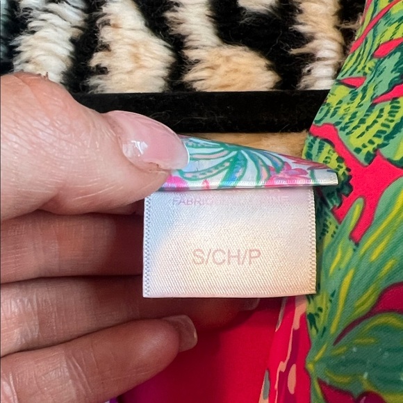 Vibrant Pink and Green Women's One-Piece Swimsuit- Size S - Picture 5 of 5